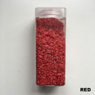 750g Red Decorative Stones Vase Fillers Craft Pebbles Table