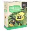 Premium Large Wooden Bird Table with Built In Feeder - Free Standing Bird Feeding Station box