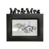 black mr and mrs wedding anniversary photo frame