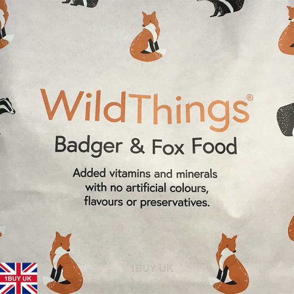 WildThings Badger & Fox Food 2Kg Feed - Front logo