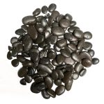 Small Black Decorative Stones Pebbles Table Decoration Craft Vase Garden Rocks Polished Smooth